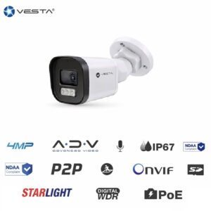 Telecamera Bullet IP 4 Megapixel 2,8mm Smart Dual Light AI