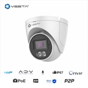 Telecamera Dome IP 4 Megapixel 2,8mm Dual Light Eco