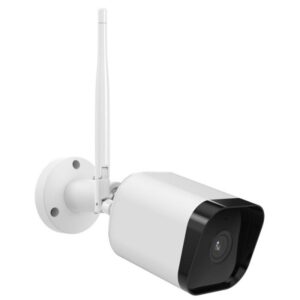 Telecamera Bullet Isiwi Wireless SQUARE 4Mpx fissa per esterno IR LED Audio Bidirezionale Sd Card IP65