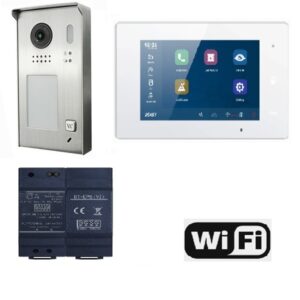 Kit Videocitofono Monofamiliare 2 Fili 7" Wifi e APP
