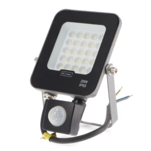 Proiettore Led 20W Luce Natura Con sensore Movimento 2400 Lumen