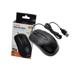 Mouse Ottico con cavo 1600dpi Bianco