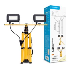 Lampada da lavoro a LED con supporto 2x30W 120° 4000K (6600 lumen) serie A2