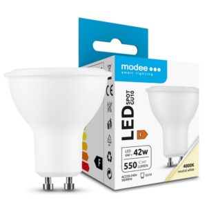 Lampada Led 6W GU10 110° Luce Natura 550 Lumen 