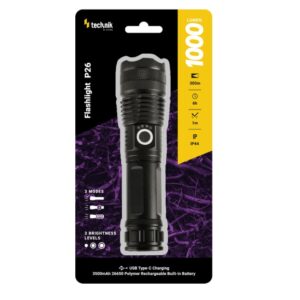 Torcia LED P26 P50 LED + USB-C 1000 Lumen