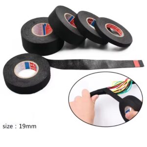 Nastro Telato per Cablaggio 19x15mt Nero