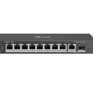 Switch 8 porte PoE Gigabit + 1 Porte Uplink Gigabit 38w