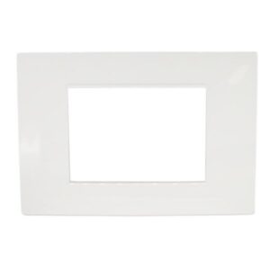 Placca 3 Moduli Bianca Compatibile Plana VP42