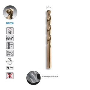 Punta Trapano al Cobalto 5% per Leghe Dure D.3x61
