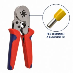 Pinza Crimpatrice per Terminali a Bussolotto 0,25-10mm