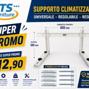 Coppia Mensole per Climatizzatore 420x380x800 con Traversa