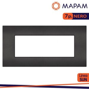 Placca 7m Tecnopolimero Nero Compatibile Arké