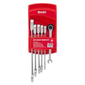 Set di chiavi a cricchetto reversibili a doppia estremità 6 pezzi