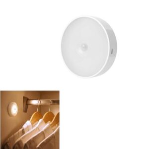 Faretto LED ricaricabile USB 6W Luce Fredda con sensore movimento crepuscolare