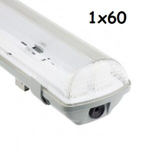 Plafoniera IP65 1x60cm Per neon LED