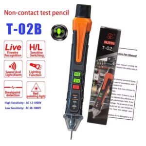 Rilevatore di tensione AC senza contatto con mini torcia LED