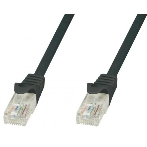 Cavo di rete Patch in CCA Cat.6E Nero UTP 5mt