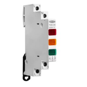 Spia Tricolor Mezzo Modulo Din 230V