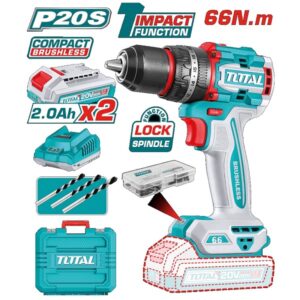 Kit Trapano Avvitatore a Percussione con Valigetta e 2 Batterie