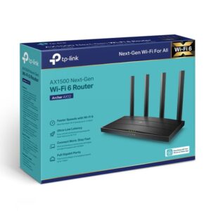 Router Wireless (FTTH* | FTTB | Ethernet) Wi-Fi 6 AX1500