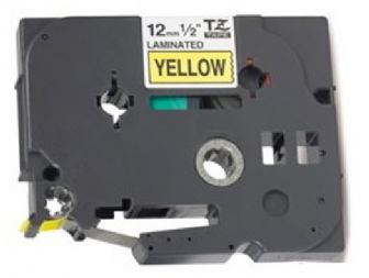 Nastro Laminato Per Etichettatrici Brother TZE-151 Nero/Trasparente 12