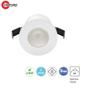 Faretto Incasso 3w Mini Spot Bianco RGB+3000K 70 Lumen IP65