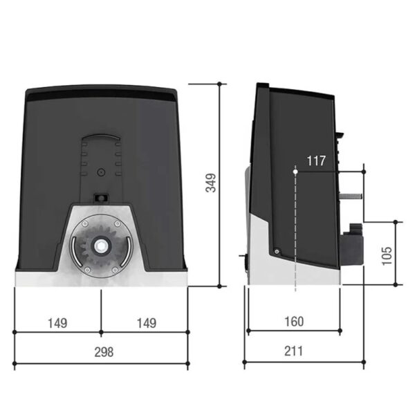 KIT Automazione Cancello Scorrevole CAME BXL 400Kg 24V - immagine 3