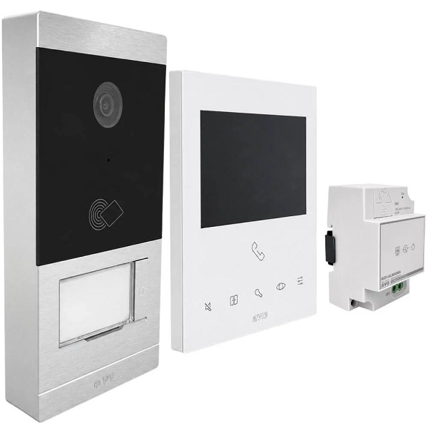 KIT Videocitofono Monofamiliare non espandibile da appoggio parete, Sistema 2 Fili V44 EASY - immagine 3