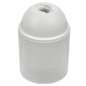 Portalampada E27 Liscio Bianco