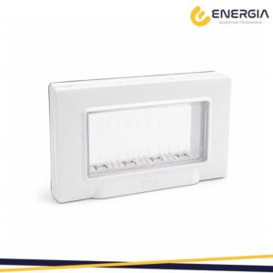 Telaio stagno IP55 4M Bianco Compatibile Plana
