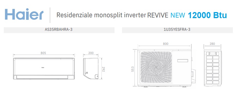 Climatizzatore HAIER REVIVE WiFi 12000 Btu Inverter A++ R32 - immagine 5