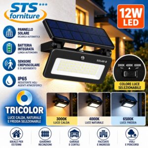 Proiettore LED SOLAR-B Tricolor